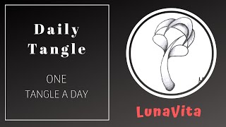 Daily Tangle - LunaVita |How to draw...|