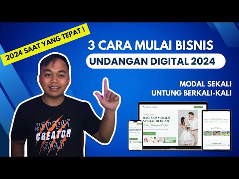 2 JUTA SEMINGGU ? BISNIS SAMPINGAN HASIL JUTAAN - CARA MEMULAI BISNIS UNDANGAN DIGITAL TAHUN 2024