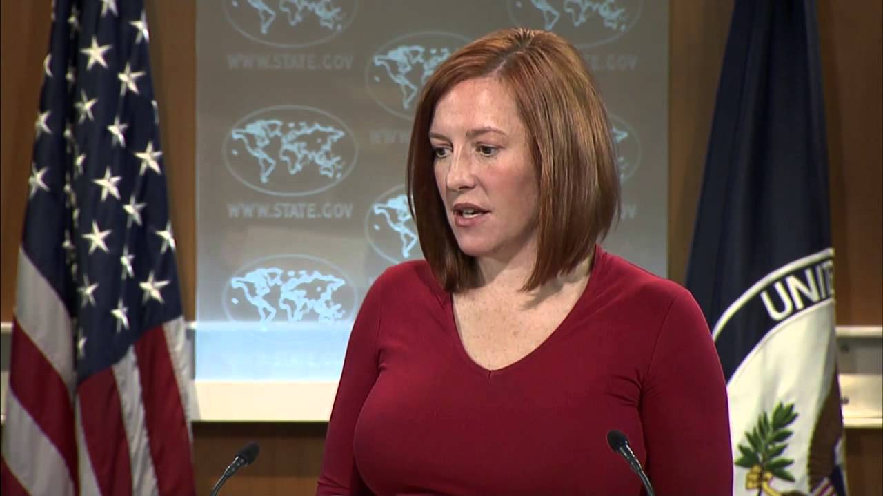 Jen Psaki, State Department Spokesperson.U.S. Department of State - Daily B...