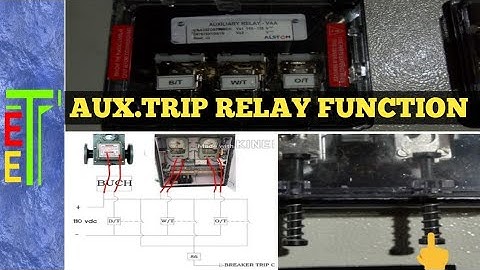 Auxiliary trip relay