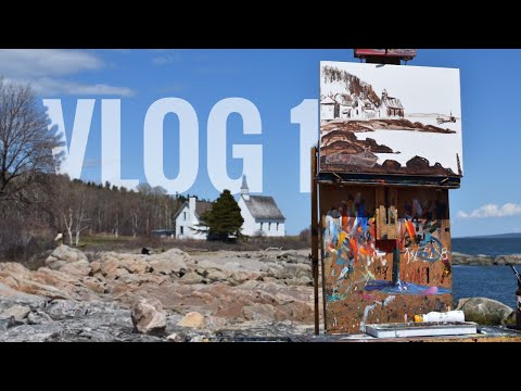 VLOG 1 Ouverture de la route de la région de Charlevoix et peindre à port aux persil