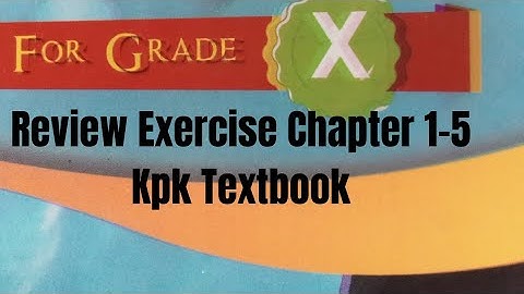 Review Exercise Chapter 1-5 Class 10th English Kpk Textbook /Hafiz Usman Raza