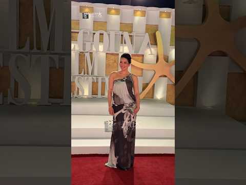 لقاء الخميسي باطلاله مميزة على ريد كاربت فيلم المستعمره ضمن فعاليات مهرجان الجونة السينمائي