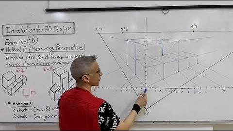 Drawing accurately in two point perspective using the Measuring Perspective Method