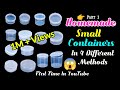 How to make small container/homemade lip balm container/homemade slime container/Mini container