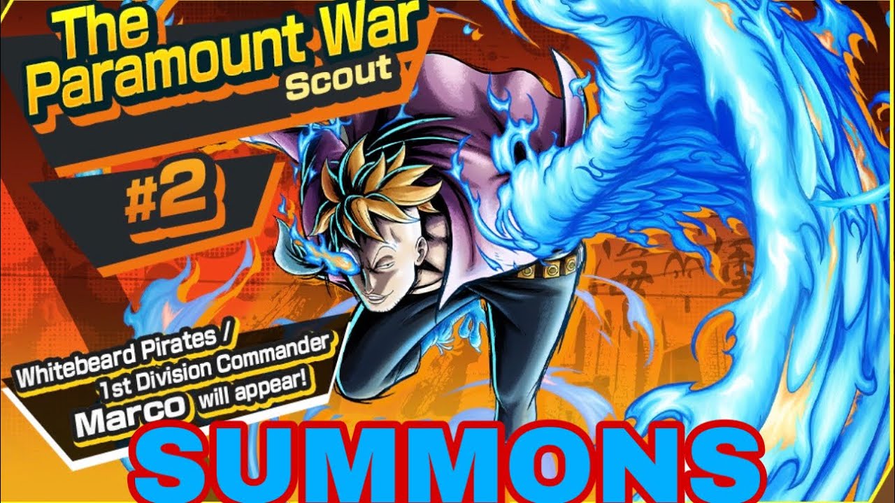 BRAND NEW MARCO SUMMONS ONE PIECE BOUNTY RUSH YouTube