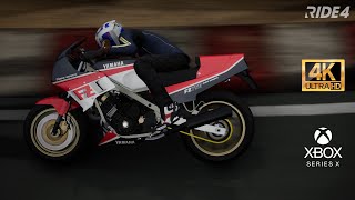 RIDE 4 | 1986 Yamaha FZ-750 (S726) @ Laguna Seca - 5L Race & TA | Xbox Series X | 4K | Gameplay screenshot 5