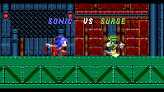 Sonic Vs Surge Sprite Animation