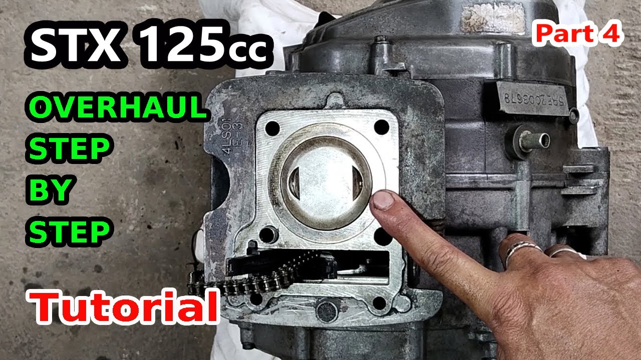Engine Overhaul 04 - Cylinder Head & Block Side - Yamaha Motorcycle STX 125 Rebuild Refresh Restore