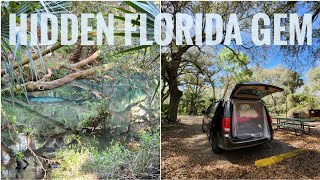 Solo car camping at Juniper Springs & finding unexpected surprises deep in the woods