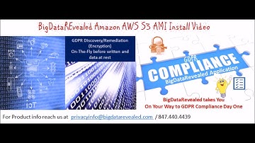 GDPR Complete install and training video for amazon aws s3 cloud and apache hadoop