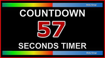 ⏰ 57 Seconds Timer - Countdown Full HD 1080p - Background Relaxing Music
