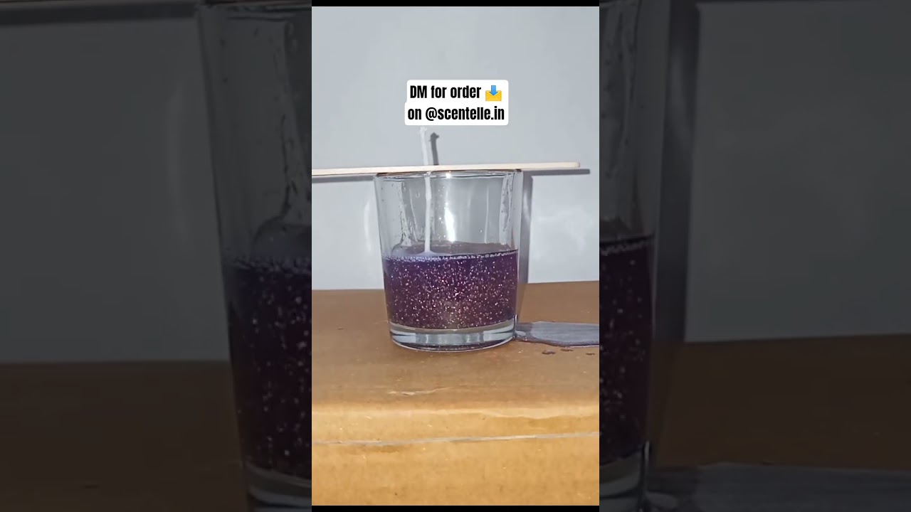 glass candles making...