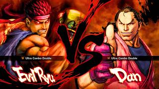 Evil Ryu vs Dan Hibiki - Street Fighter 4 Hardest AI