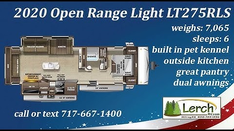 2020 Open Range Light LT275RLS travel trailer RV review @Lerch RV-Pennsylvania RV dealer near me