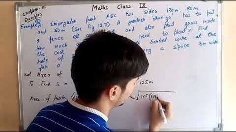 class 9.        Chapter  12    Example 2.       maths solution