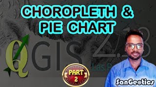 How to create Choropleth map & Pie in QGIS | Sanjib Mandal | SanGeotics