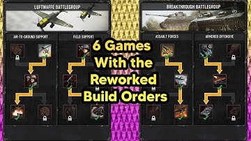 COH3 FPV 4v4 2 Luftwaffe & 4 Breakthrough games after build order rework