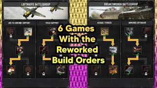 COH3 FPV 4v4 2 Luftwaffe &amp; 4 Breakthrough games after build order rework