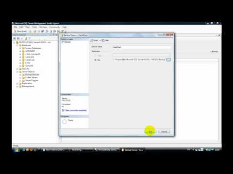 Cum creezi db si dai restore ( sql 05 express )