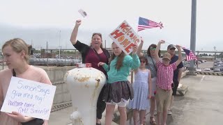 USS Normandy sailors return home