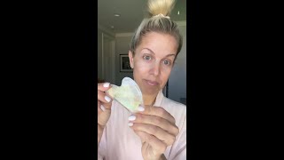 Easiest 5-Minute Gua sha Tutorial - Featuring the M-61 Clear Quartz Gua Sha Tool • #JUSTTRYIT