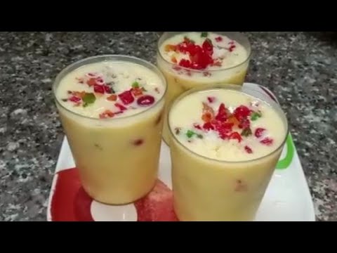 Dates and Gulkand Lassi - Vidhya's Vegetarian Kitchen