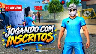 🔴 LIVE FF 💎 FREE FIRE AO VIVO 💎 4X4 + 6X6 COM INSCRITOS 💎 SALA PREMIADA 💎XTREINOO