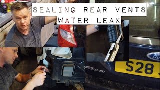 Ford Focus Water leak in Boot, Sealing Rear Vents Behind Rear Bumper