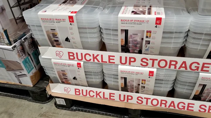 Iris Buckle Up Storage Box, 12.9 Quart, Clear, 4 count. Item   1410571 from costco