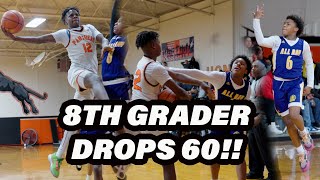 Kavian Bryant Drops 60 Points While Doubled Teamed!! Palestine Westwood vs Palestine Middle