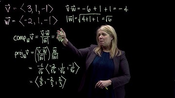 Examples of Component and Projection of One Vector onto Another