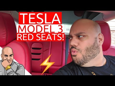 How I Got Tesla Model 3 RED Interior - Model 3 Red Seats!