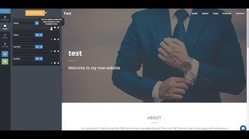 SITE123 - How to add or remove a page from the navigation menu