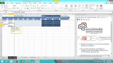 Social Network Analysis and NodeXL