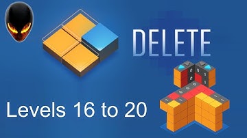 DELETE Level 16 17 18 19 20 (Minimal Puzzle Game)