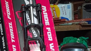 unboxing at review ng Weapon animal pro dual crown mtb fork mula Shopee