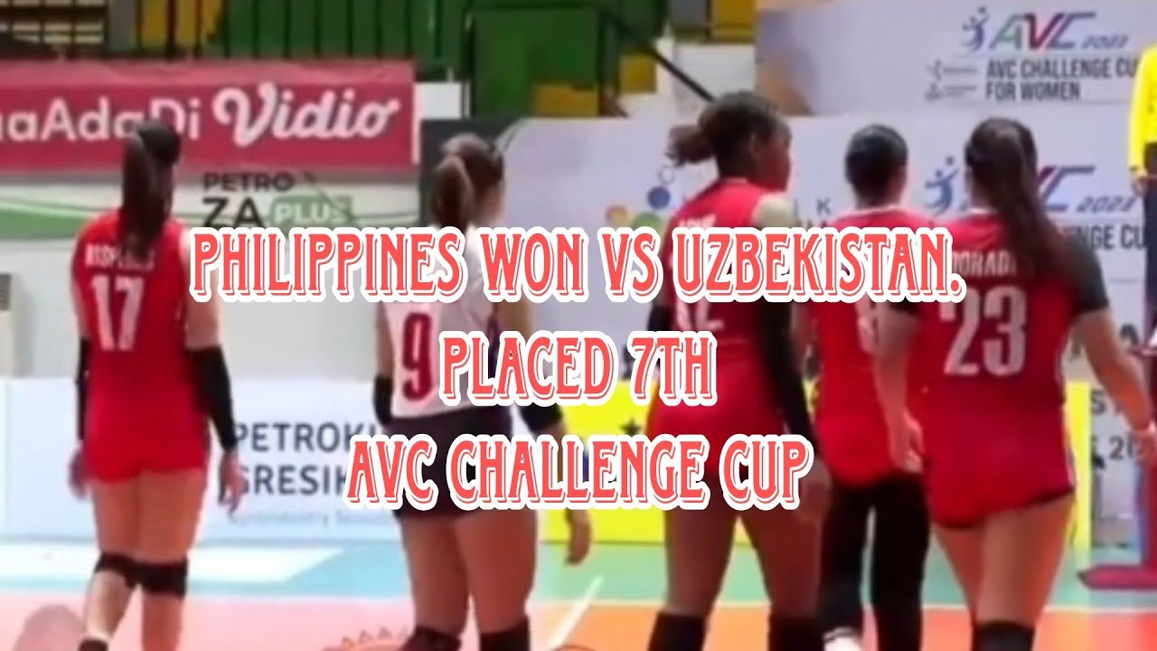 Philippines defeated Uzbekistan in classification match.AVC Challenge Cup 2023.