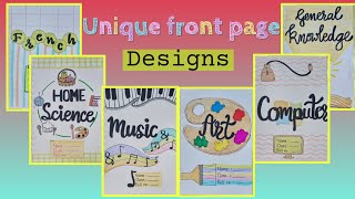 🤩Unique front page design for project ♥♥