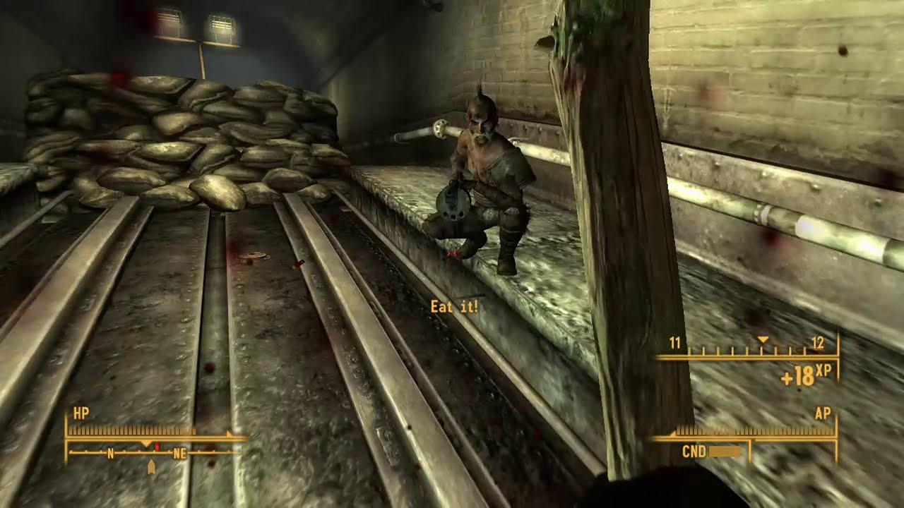 Fallout 3 Raider Killed By His Own Mine Youtube