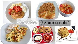 LO QUE COMO EN UN DÍA/ Cuarentena / ideas y recetas/ Saludable