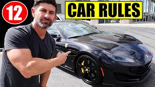 12 Car Rules All Men Should Follow