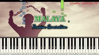 Miniatura del video "Passion Generation - Malaya ( Synthesia ) Piano Tutorial"