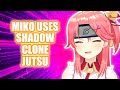 Miko uses Shadow Clone Technique!【Hololive English Sub】