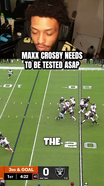 defensive player of the year? #nfl #maxxcrosby #raiders #namizzytv
