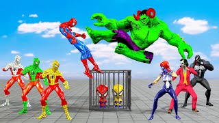 Game 5 Superheroes vs Big Hulk in REAL LIFE..??| Rescue childrens imprisoned at Insane Jocker Prison