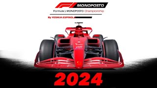 Formula 1 Monoposto Championship 2024. Intro oficial del campeonato por Yoshua Espínola