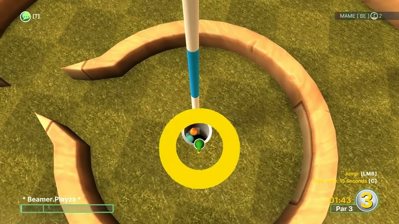 Nog een potje gollf met @Belgium-Gamer & Snorrieborrie