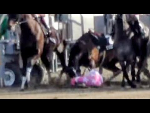 一馬 Horse Runaway] [Fall] Vip Scorpion trips and jockey Genki Maruyama
