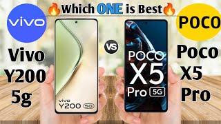 🔥Vivo y200 5g vs Poco x5 pro 5g| full comparison of vivo y200 5g vs poco x5 pro 5g| Vivo y200 5g|🔥